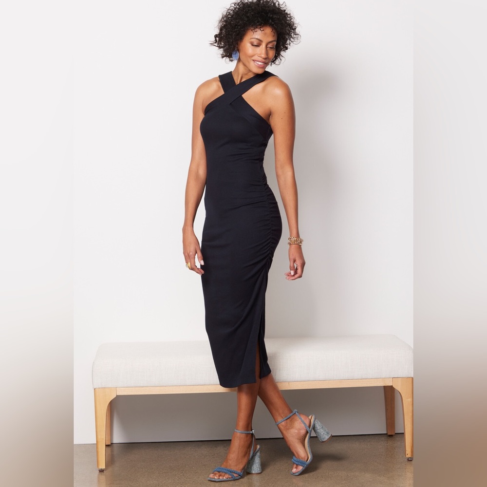 MICHAEL STARS NWOT OPALINE ULTRA RIB DRESS - Picture 4 of 10
